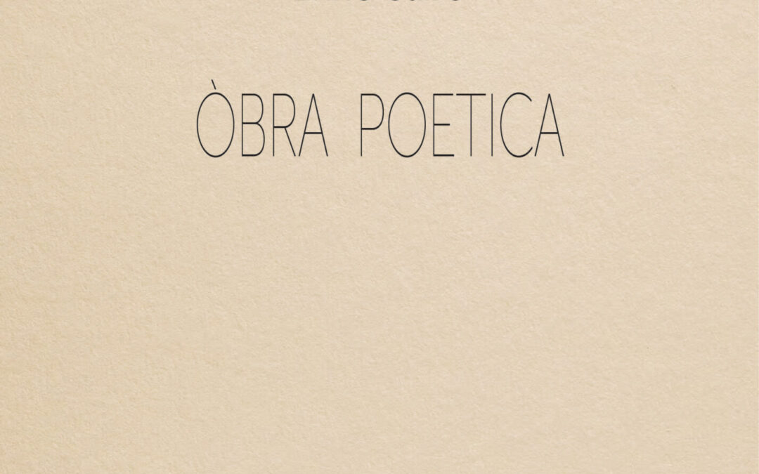 « Enric Caire, Òbra poetica » vient de sortir